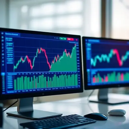 Interfaz de la plataforma Exacto Tradelux mostrando gráficos de trading en tiempo real